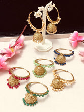 Load image into Gallery viewer, Patola Jhumka Bali