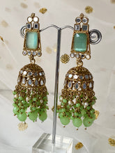 Load image into Gallery viewer, 'ASIS' ANTIQUE GOLD Mirror and Pearl Earrings - Various colours