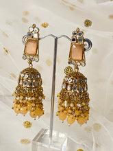 Load image into Gallery viewer, 'ASIS' ANTIQUE GOLD Mirror and Pearl Earrings - Various colours