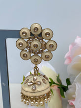 Load image into Gallery viewer, Amaya Hand Painted Polki Jhumki Earrings