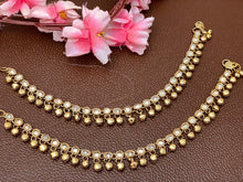 Load image into Gallery viewer, Anklets - Single Chain Polki Beauty round and oval