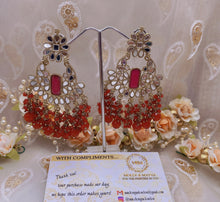 Load image into Gallery viewer, ‘GILLY' ANTIQUE GOLD Earrings with Mirror- Various colours