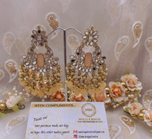 Load image into Gallery viewer, ‘GILLY' ANTIQUE GOLD Earrings with Mirror- Various colours