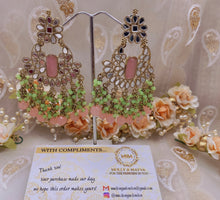 Load image into Gallery viewer, ‘GILLY' ANTIQUE GOLD Earrings with Mirror- Various colours