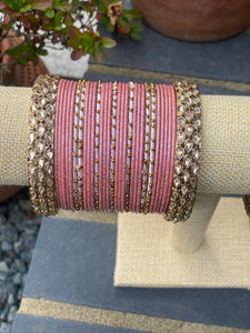 Dusky Pink Bangles set