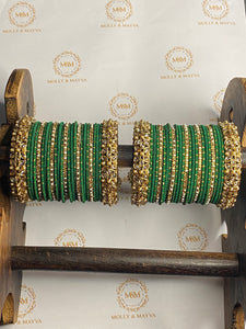 Dark Green Customised BANGLE SET