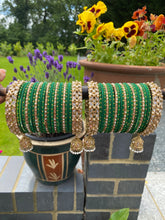 Load image into Gallery viewer, Dark Green Customised BANGLE SET
