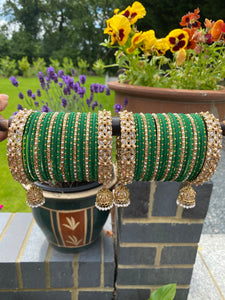 Dark Green Customised BANGLE SET