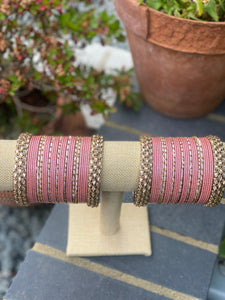 Dusky Pink Bangles set