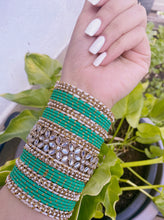 Load image into Gallery viewer, Green Bangles set
