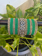 Load image into Gallery viewer, Green Bangles set
