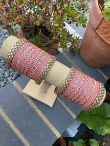 Dusky Pink Bangles set