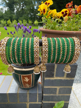 Load image into Gallery viewer, Dark Green Customised BANGLE SET
