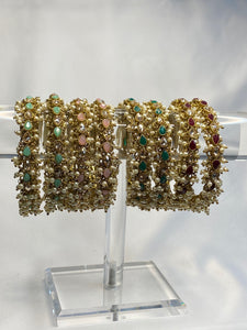 Arm Cluster Polki Bangles