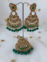 Load image into Gallery viewer, &#39;PRABH&#39; ANTIQUE GOLD Tikka Set - VARIOUS COLOUR
