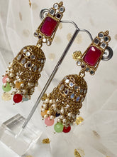 Load image into Gallery viewer, &#39;ASIS&#39; ANTIQUE GOLD Mirror and Pearl Earrings - Various colours
