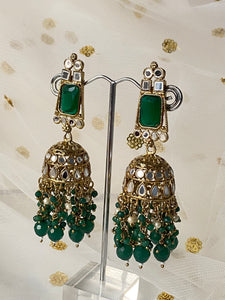 'ASIS' ANTIQUE GOLD Mirror and Pearl Earrings - Various colours