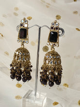 Load image into Gallery viewer, &#39;ASIS&#39; ANTIQUE GOLD Mirror and Pearl Earrings - Various colours
