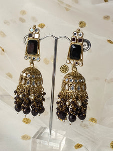 'ASIS' ANTIQUE GOLD Mirror and Pearl Earrings - Various colours