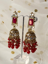 Load image into Gallery viewer, &#39;ASIS&#39; ANTIQUE GOLD Mirror and Pearl Earrings - Various colours
