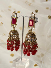 Load image into Gallery viewer, &#39;ASIS&#39; ANTIQUE GOLD Mirror and Pearl Earrings - Various colours
