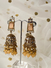 Load image into Gallery viewer, &#39;ASIS&#39; ANTIQUE GOLD Mirror and Pearl Earrings - Various colours
