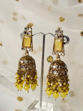 Load image into Gallery viewer, &#39;ASIS&#39; ANTIQUE GOLD Mirror and Pearl Earrings - Various colours
