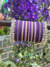 Load image into Gallery viewer, LILAC PURPLE BANGLE SET
