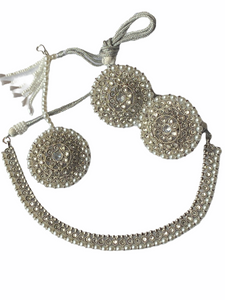 Full Silver Milan Necklace Set