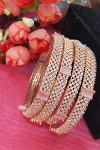 AUDREY AD Rose Gold Bangles