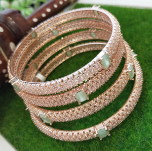 AUDREY AD Rose Gold Bangles