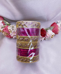 Kids Bangles set- Pink