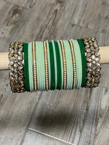 MINT AND GREEN BANGLE SET