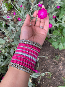 Hot pink Magenta  BANGLE SET