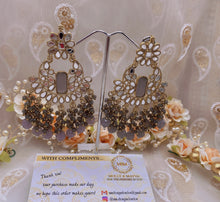 Load image into Gallery viewer, ‘GILLY&#39; ANTIQUE GOLD Earrings with Mirror- Various colours
