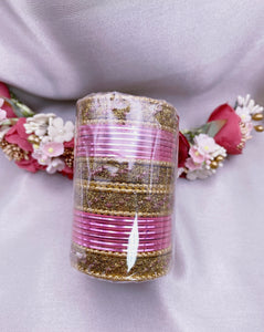 Kids Bangles set- Pink